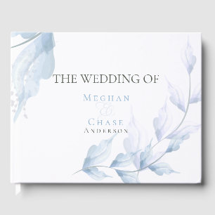 Livre D'or Pastel Faded Lilac et Dusty Blue Foliage