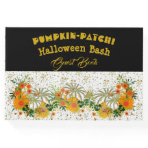 Patch Citrouille blanc Halloween Bash Floral Vert