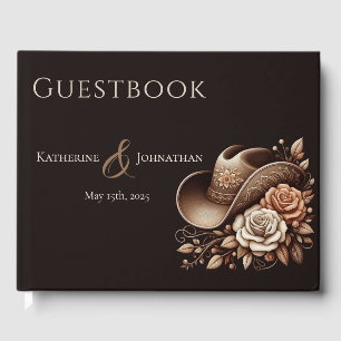Livre D'or Pays Western Cowgirl Casquette avec fleurs