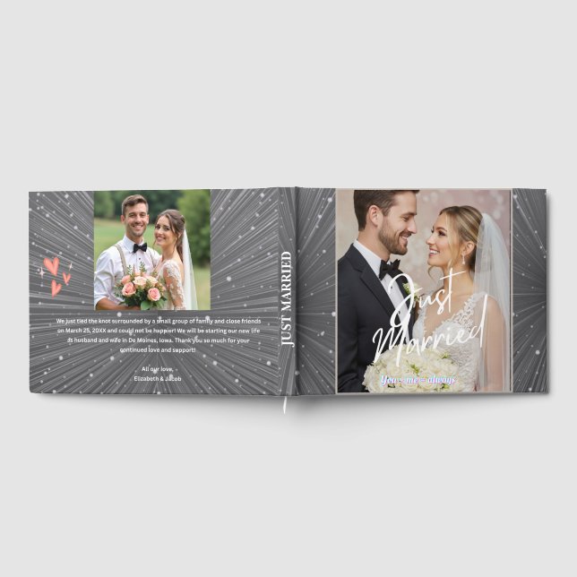 Livre D'or  Personalized Wedding Guest Book with Couple Photo (Complet)
