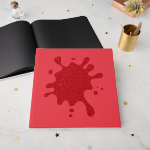 Livre d'or personnalisable en encre rouge éclabous