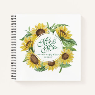 Livre d'or personnalisé Mariage de couronne de tou
