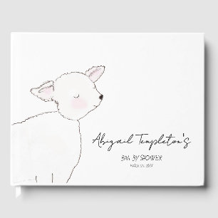 Livre D'or Petit Baby shower d'agneau