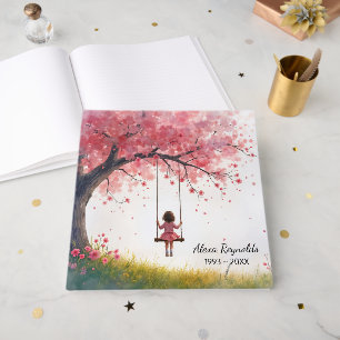 Livre D'or Petite fille sur une aile de cerisier