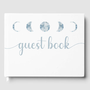 Livre D'or Phases minimalistes de la lune Mariage céleste
