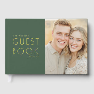 Livre D'or Photo Classique Vert Joyeux