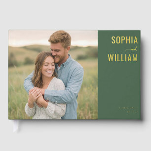 Livre D'or Photo Contemporain Vert Romantique