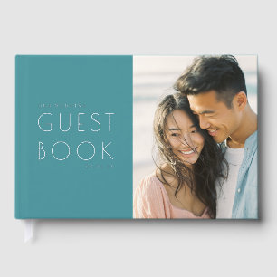 Livre D'or Photo contemporaine turquoise joyeuse