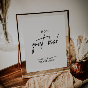 Livre d'or photo de calligraphie fantaisiste
