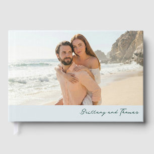 Livre D'or Photo de plage pastel romantique