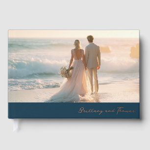 Livre D'or Photo de plage pastel romantique