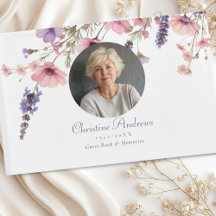 Photo, Fleur sauvage Funérailles "In Love Memory"