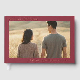 Livre D'or Photo Marron Romantique