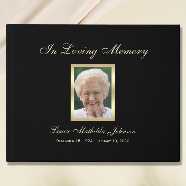 Livre D'or Photo Memorial ou Funeral Guest Book (Créateur téléchargé)