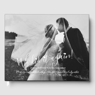 Livre D'or Photo noir blanc customisé remarié mariage