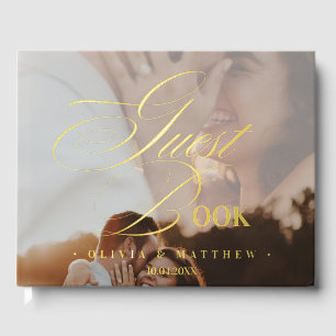 Livre D'or Photographie de mariage à la calligraphie élégante