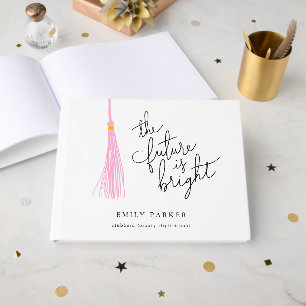 Livre D'or Pink Light Tassel L'Avenir Est Clair Graduation