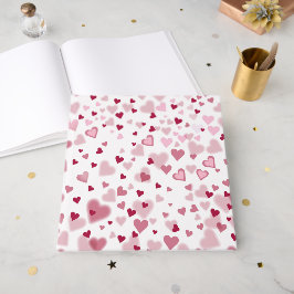 Livre D'or Pink Lovely Hearts Pattern