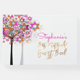 Livre D'or PixDezines Arbre de vie Bat mitzvah/rose