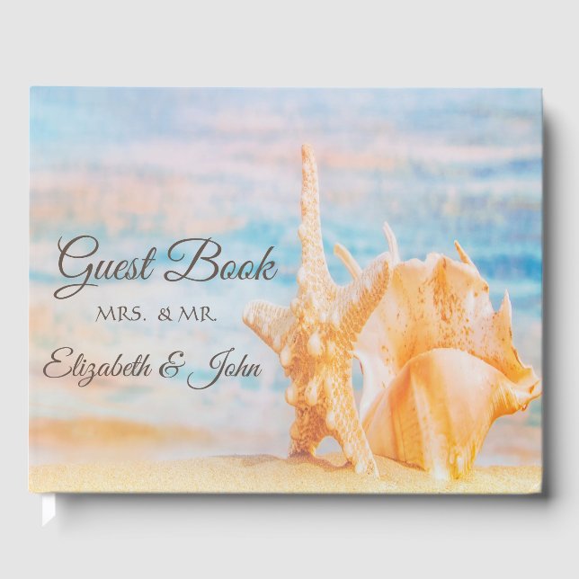 Livre D'or Plage, Seastar, Mariage de coquillages (Recto)