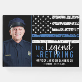Livre D'or Police Retraite Loi Application Ligne bleue Photo