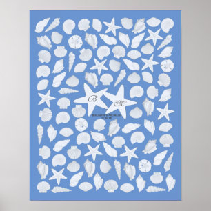 Livre d'or Poster Coquillages - 100 Espaces