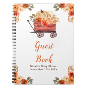 Livre d'or pour Baby Shower avec camion de citroui