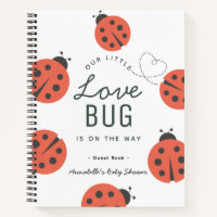 Livre d'or pour Baby Shower coccinelle rouge Bête