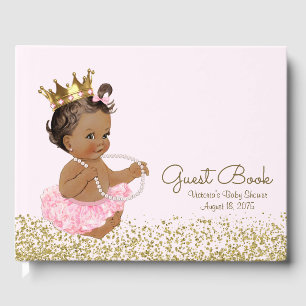 Livre d'or pour Baby Shower Ethnique Princesse Bal