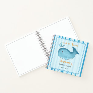 Livre d'or pour Baby Shower Maman Mignonne Baleine