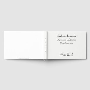 Livre d'or pour fête de retraite, simili-bourrelet