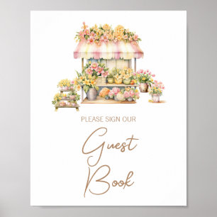 Livre d'or pour la fête de mariage Shower Spring L