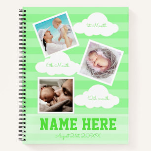 Livre d'or pour le 1er anniversaire de bébé Rayure