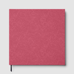Livre D'or Profond motif tourbillonnant texturé rose