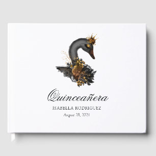 Livre D'or Quinceañera du cygne noir