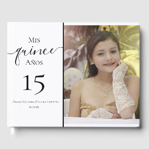 Livre D'or Quinceanera moderne 15e anniversaire Elégante phot