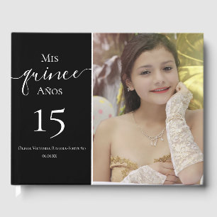 Livre D'or Quinceanera moderne 15e anniversaire Elégante phot