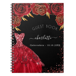 Livre d'or Quinceanera robe de parties scintillant