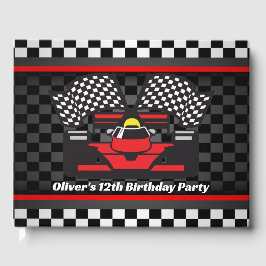 Livre D'or Racing Cars Design Guest Book