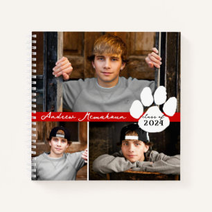 Livre d'or Red & Black 3 Photo Paw Graduation