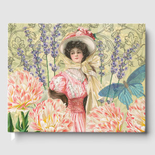 Livre D'or Regency de femme victorienne rose