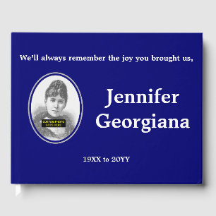 Livre D'or Respectable & Elegant Memorial Guest Book
