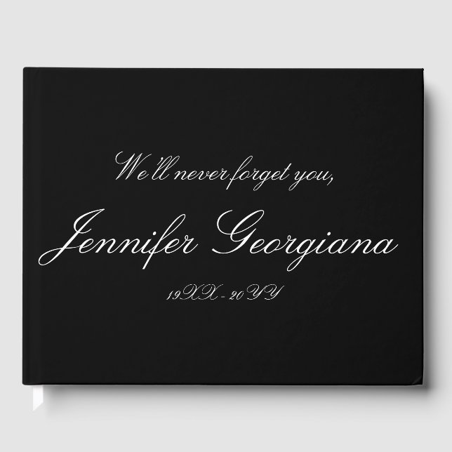 Livre d'or Respectable, Elegant Memories (Recto)