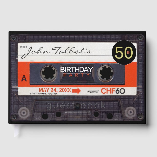 Livre D'or Retro Audiotape S 50e anniversaire Fête HCGB2 (Recto)