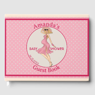 Livre D'or Retro Mommy Blonde Baby shower Party