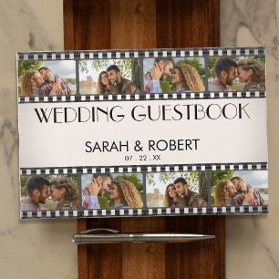 Livre D'or Retro Photo Collage Film Mariage de bande