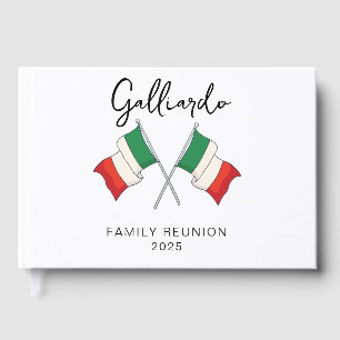 Livre D'or Réunion de famille au drapeau italien 