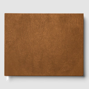 Livre D'or Revêtement Brown en cuir de vache