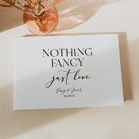 Rien de Fantaisie Juste un Mariage Minimaliste et