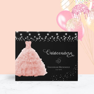 Livre D'or Robe rose poudré de Quinceanera Lumières Photo